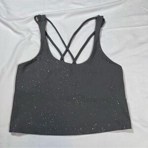 Beyond Yoga Women’s S Metallic Abstract Activewear Bra Sports Running Workout